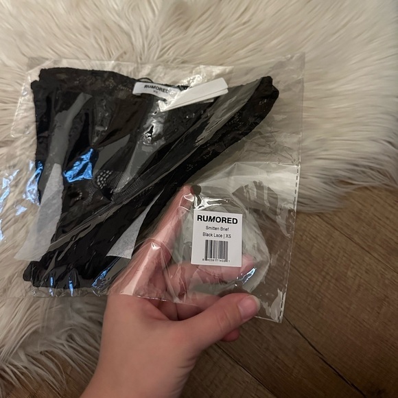 RUMORED Smitten Brief In Black Lace - Picture 4 of 4